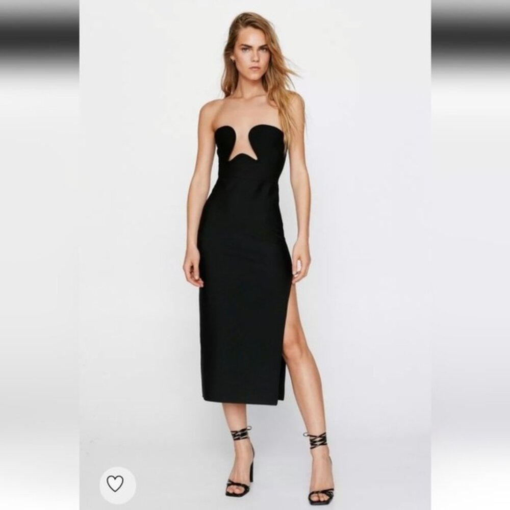 Nasty Gal - PREMIUM Bandage Cut Out Midi Dress - Size 8 - NWT
